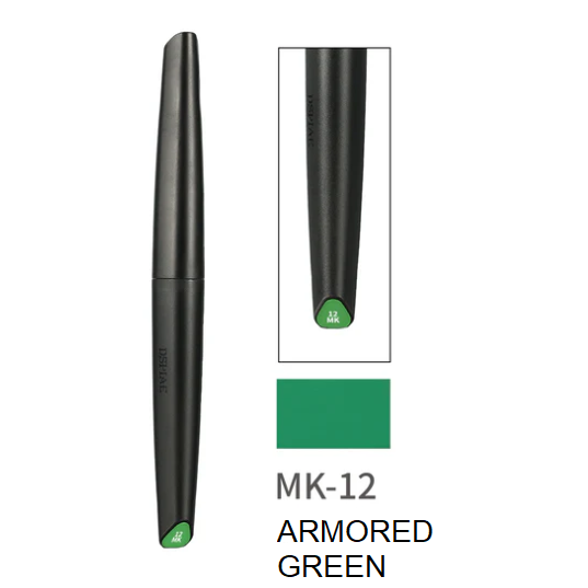 Dspiae Soft Tipped Markers - Armored Green (MK-12)