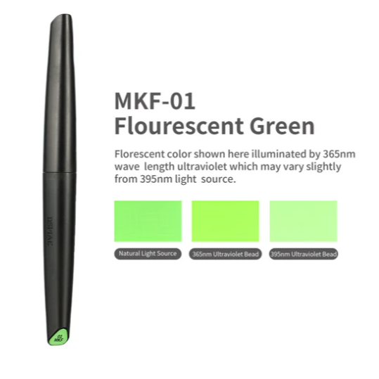 Dspiae Soft Tipped Markers - Fluorescent Green (MKF-01)
