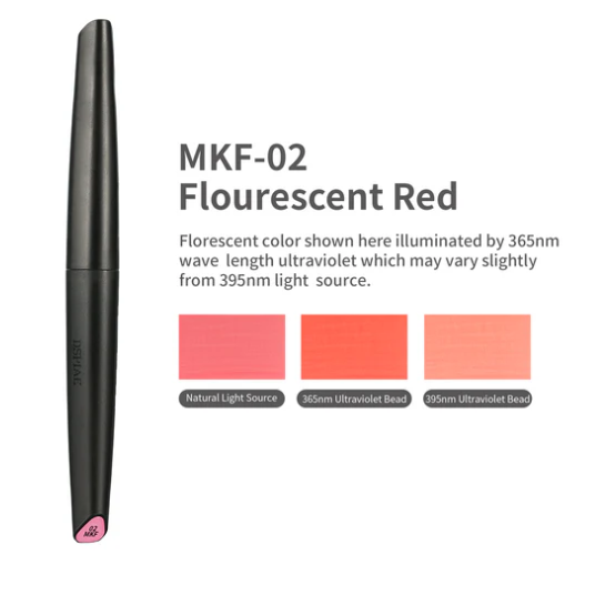 Dspiae Soft Tipped Markers - Fluorescent Red (MKF-02)