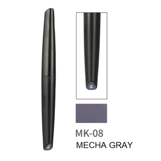 Dspiae Soft Tipped Markers - Mecha Grey (MK-08)