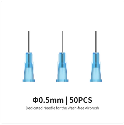 Wash-free air brush needles (0.5 mm) × 50 pieces