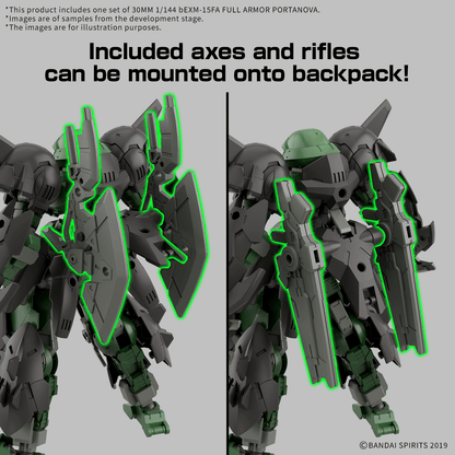 30MM 1/144 bEXM-15FA FULL ARMOR PORTANOVA