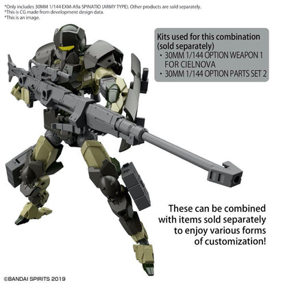 30MM 1/144 EXM-A9a SPINATIO (ARMY TYPE)