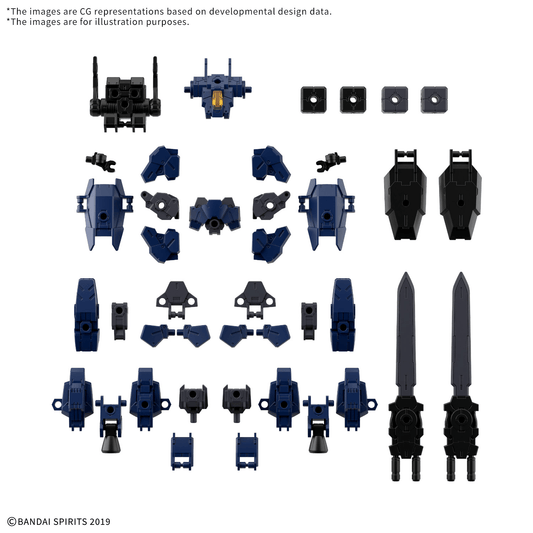 30MM 1/144 OPTION PARTS SET 25 (FULL ARMOR UNIT 3/MULTI-JOINT)