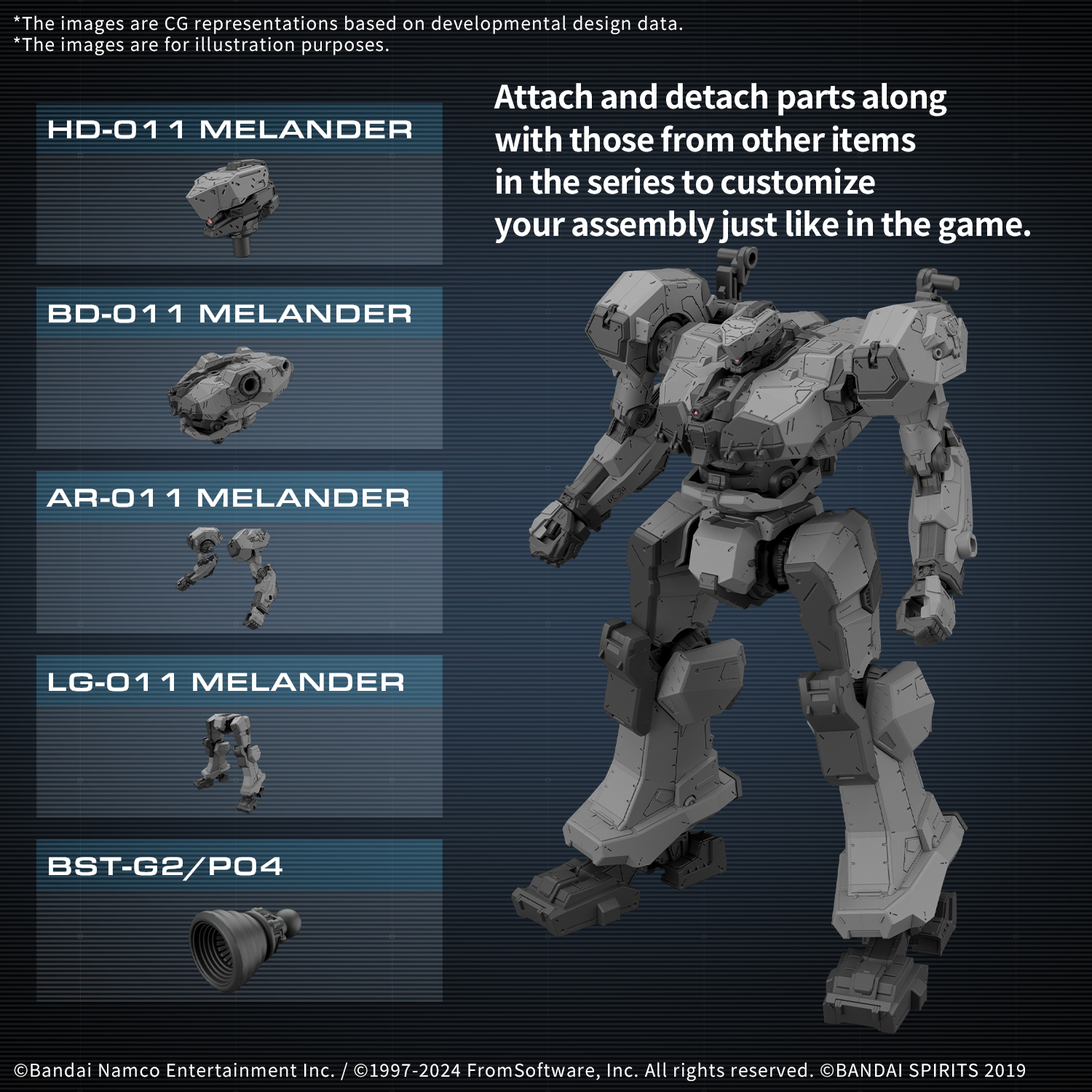30MM ARMORED CORE Ⅵ FIRES OF RUBICON BALAM INDUSTRIES BD-011 MELANDER
