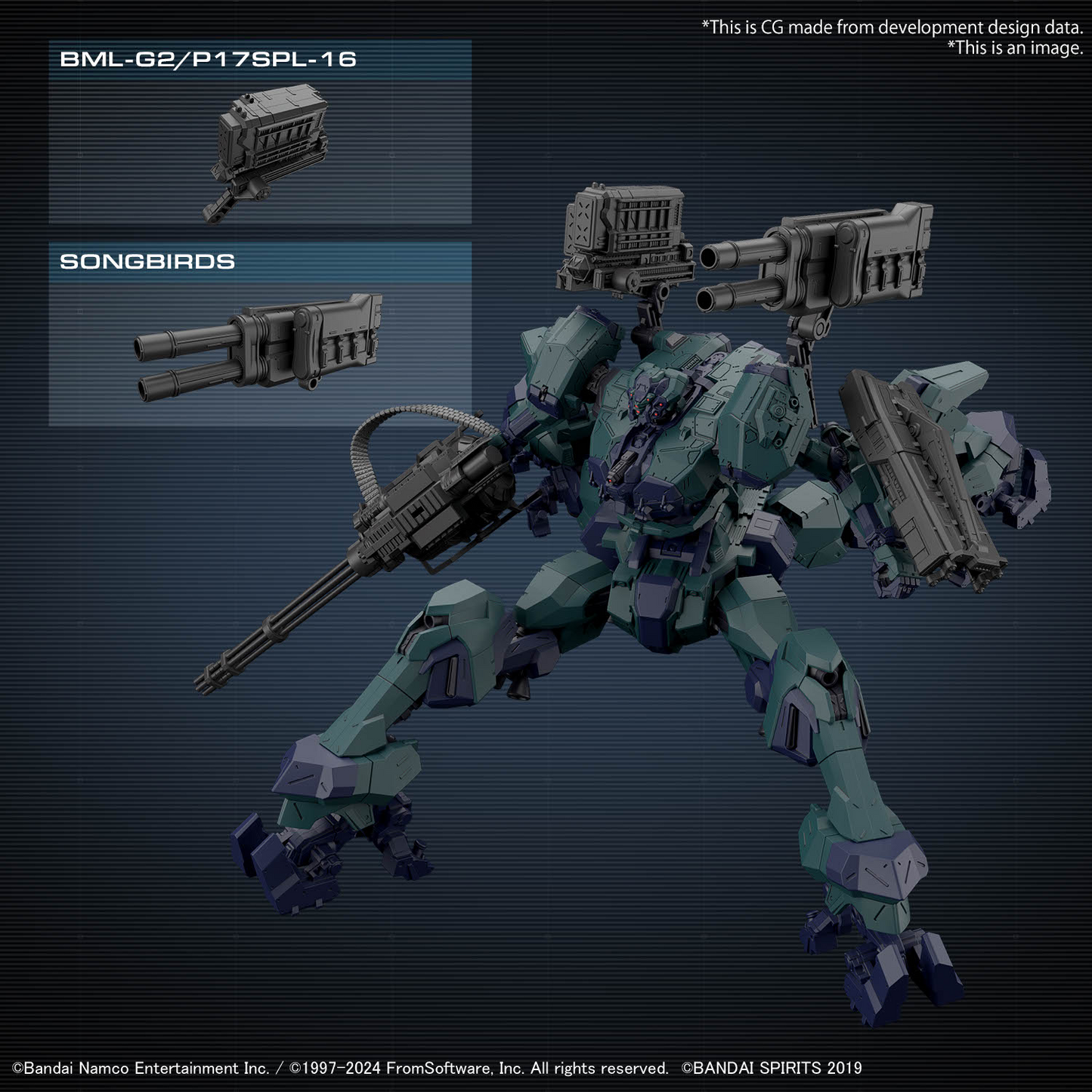 30MM ARMORED CORE Ⅵ FIRES OF RUBICON BALAM INDUSTRIES BD-011 MELANDER LIGER TAIL