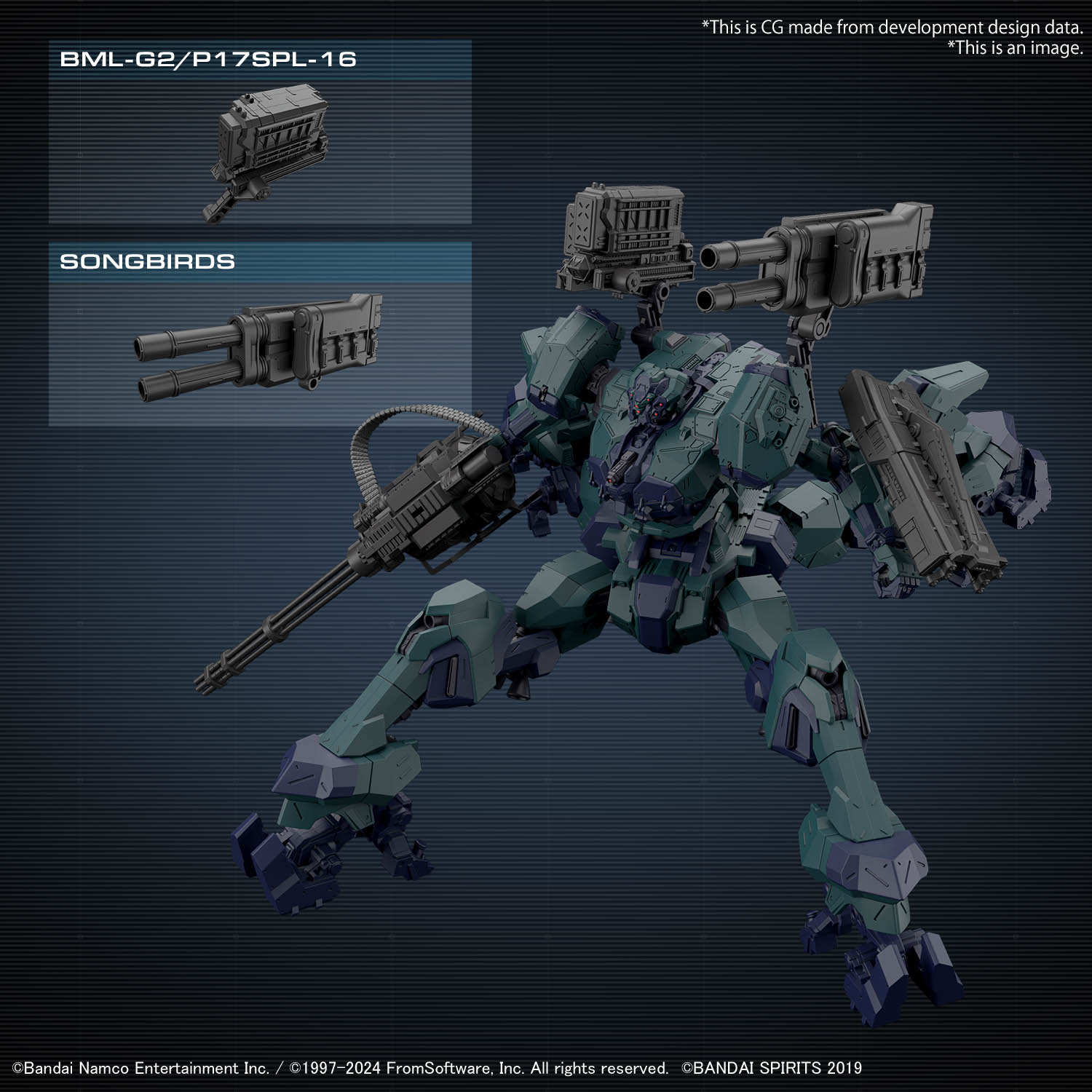 30MM ARMORED CORE Ⅵ FIRES OF RUBICON BALAM INDUSTRIES BD-011 MELANDER LIGER TAIL