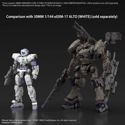 30MM ARMORED CORE Ⅵ FIRES OF RUBICON RaD CC-2000 ORBITER NIGHTFALL