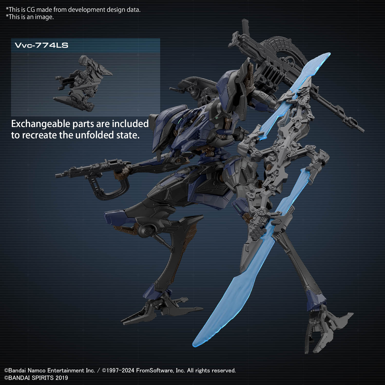 30MM ARMORED CORE Ⅵ FIRES OF RUBICON SCHNEIDER NACHTREIHER/40E STEEL HAZE