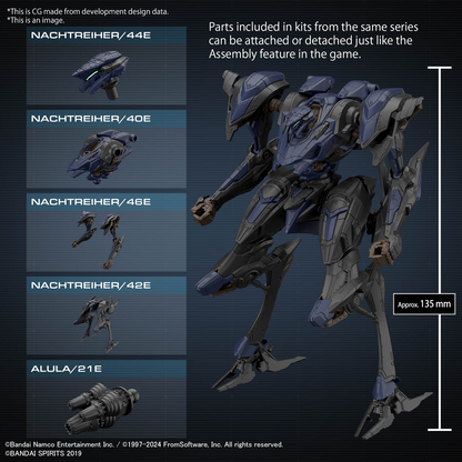 30MM ARMORED CORE Ⅵ FIRES OF RUBICON SCHNEIDER NACHTREIHER/40E STEEL HAZE