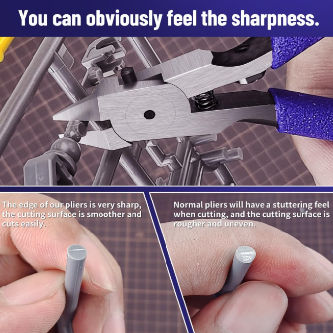 Double-edged modeling nipper