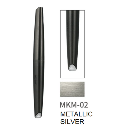 Dspiae Soft Tipped Markers - Metallic Silver (MKM-02)