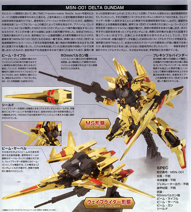 HGUC 1/144 #136 Delta Gundam