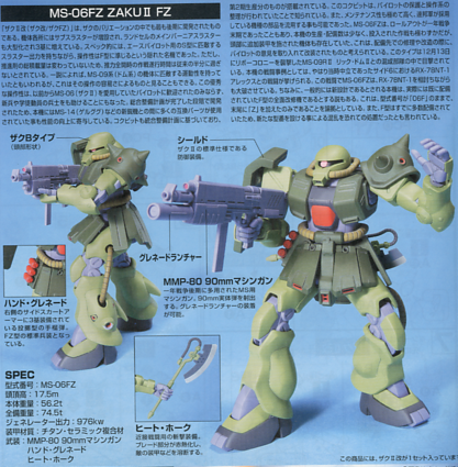 HGUC 1/144 #87 Zaku II FZ