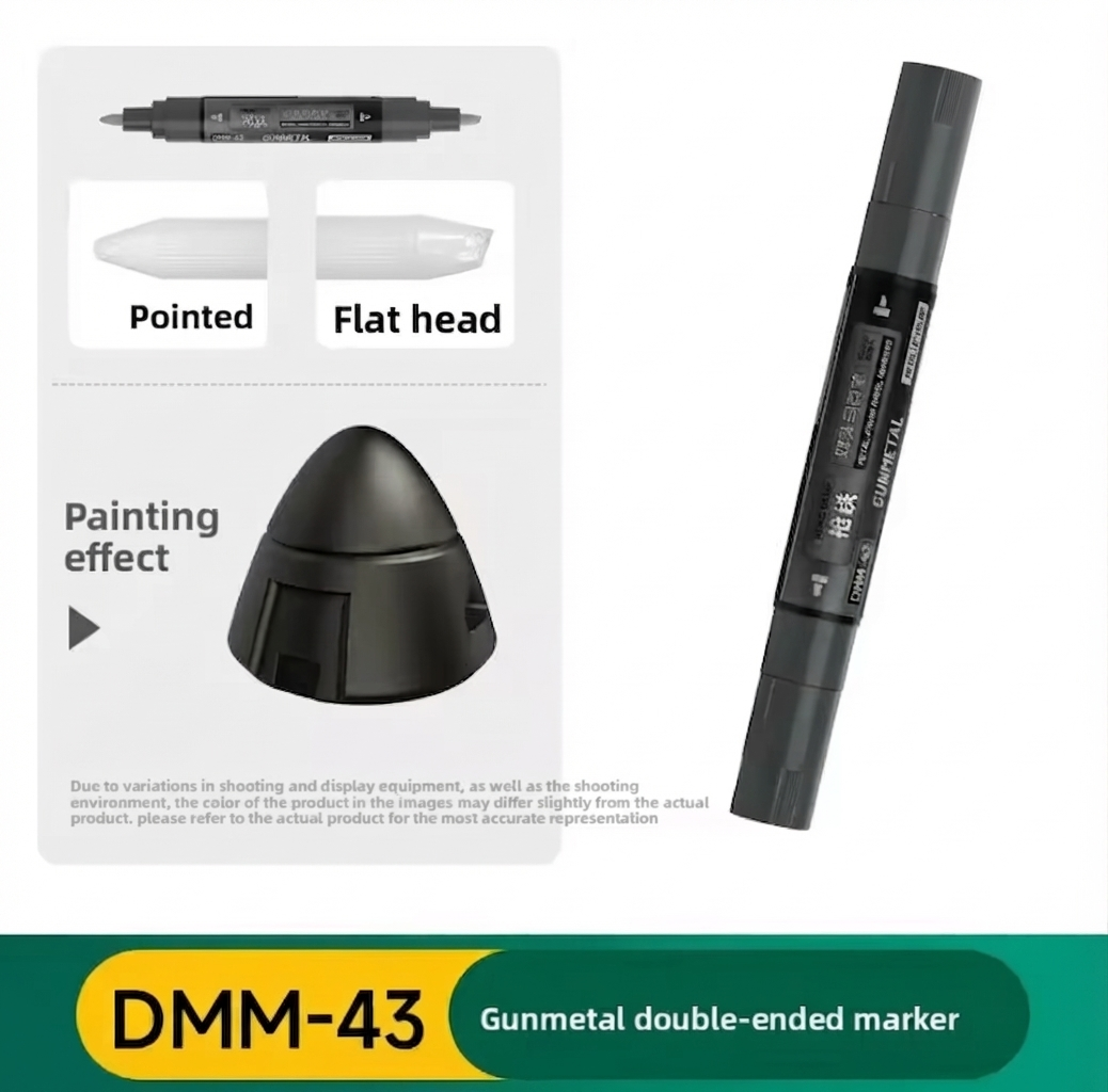 Metallic Double-Ended Markers Gunmetal Marker