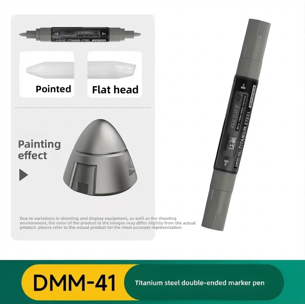 Metallic Double-Ended Markers Titanium Steel Marker