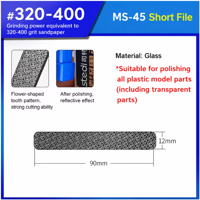 Stedi Ultra Fine Short Polishing File 320-400 grit