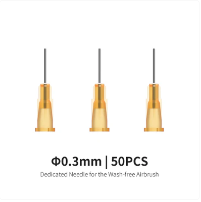 Wash-free air brush needles (0.3 mm) × 50 pieces